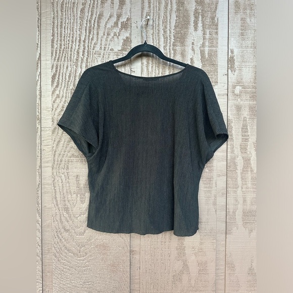 Zara Black Knotted Top Short Sleeve - Size small - Picture 6 of 8